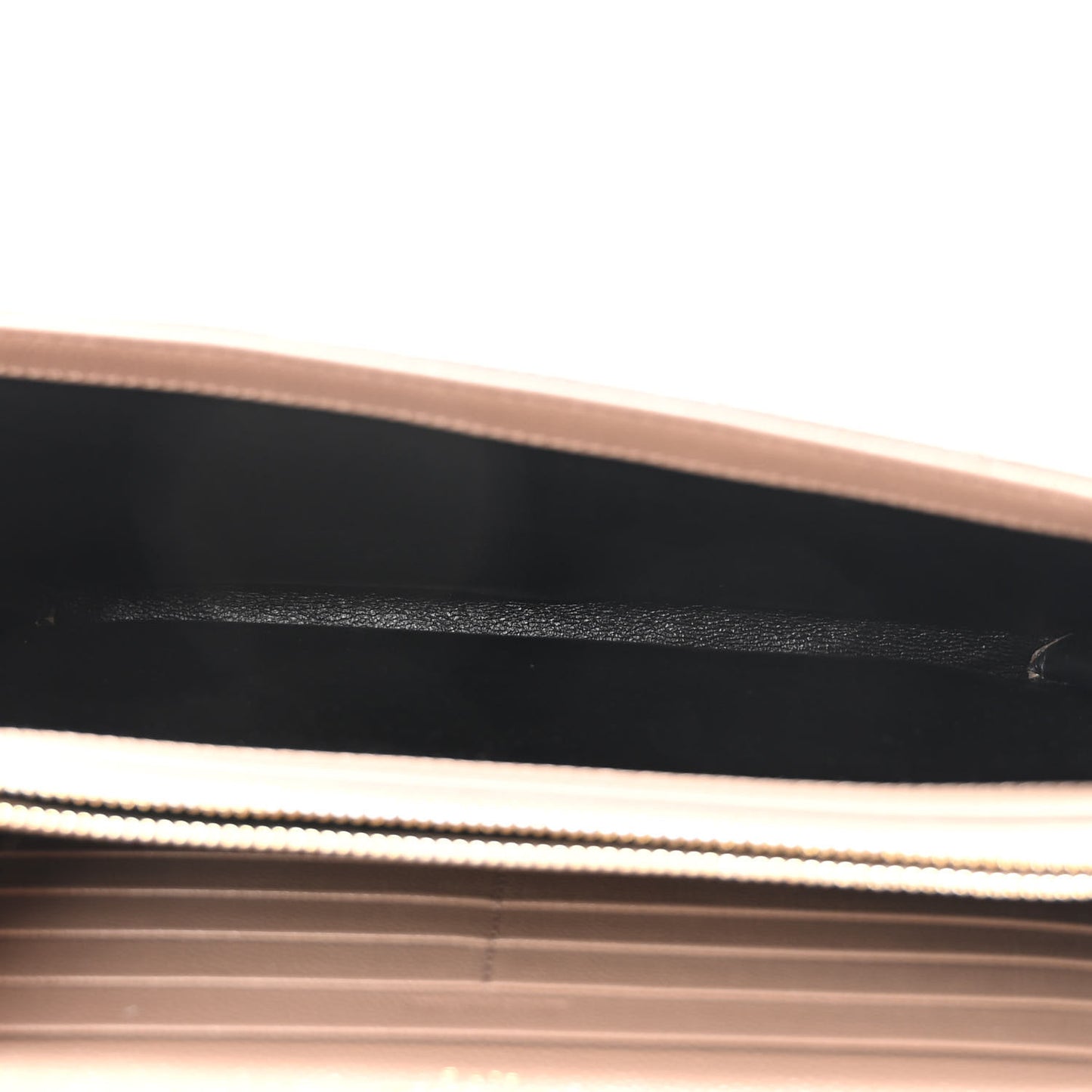 Grain De Poudre Matelasse Chevron Monogram Chain Wallet Taupe