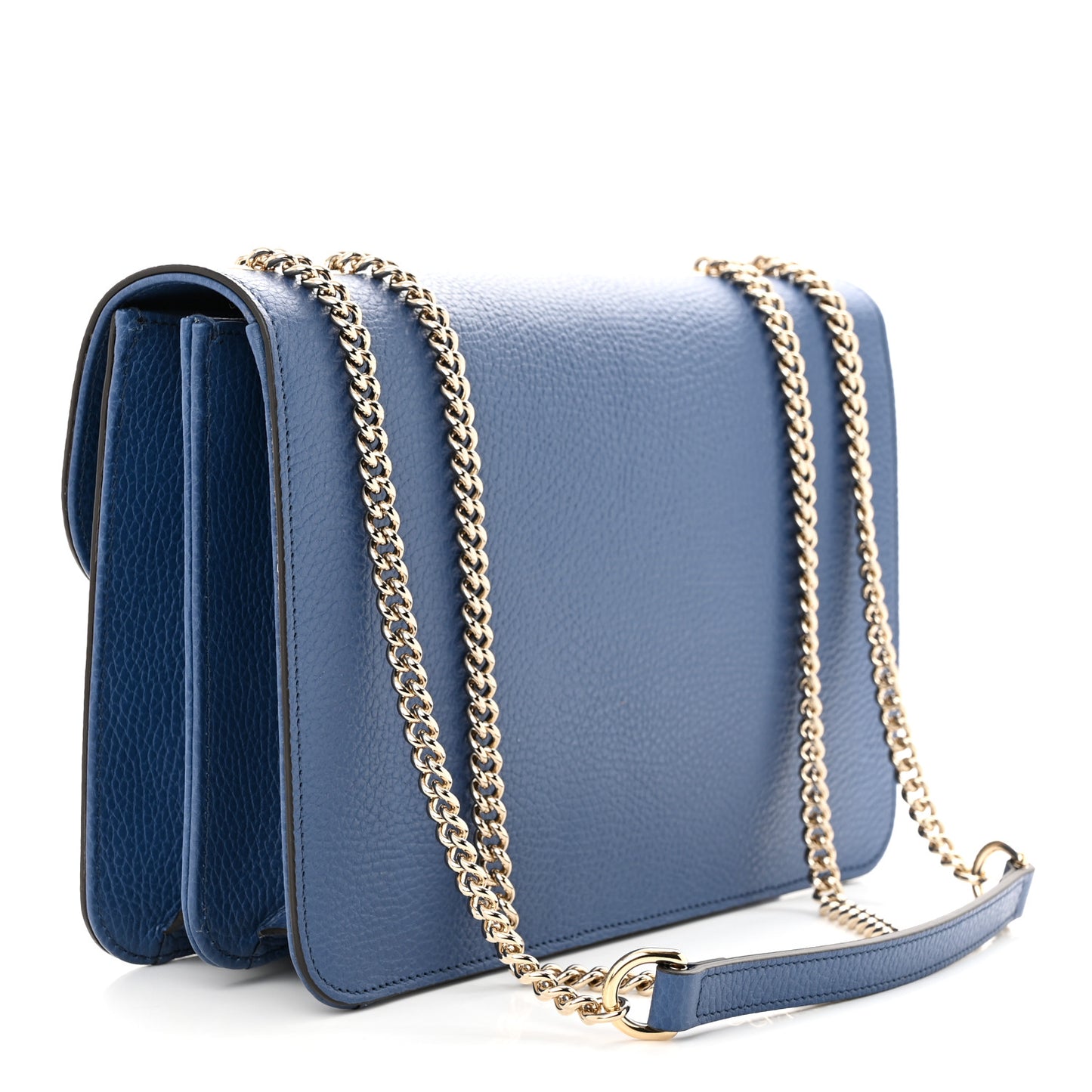 Dollar Calfskin Interlocking G Shoulder Bag Caspian