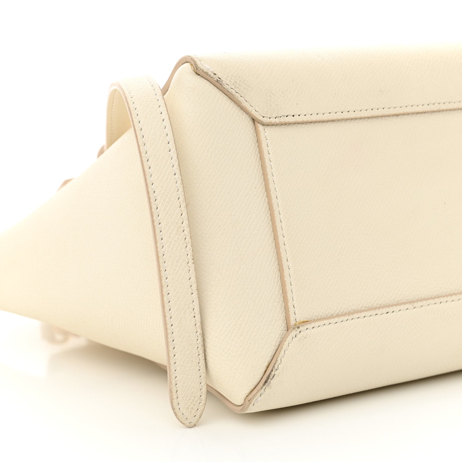 Celine Grained Calfskin Micro Belt Bag White 9 of 19
