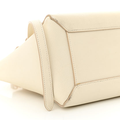 Celine Grained Calfskin Micro Belt Bag White 9 of 19