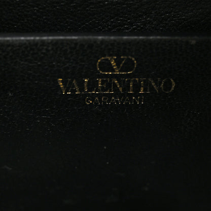 Valentino Garavani Grainy Calfskin Small Vlogo Moon Hobo Bag Black 6 of 9