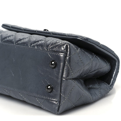 Chanel Metallic Aged Calfskin Quilted Mini Coco Handle Flap Charcoal 11 of 12
