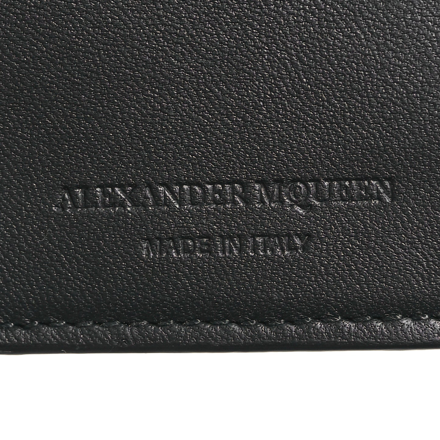 Metallic Calfskin Skull Continental Wallet Gunmetal