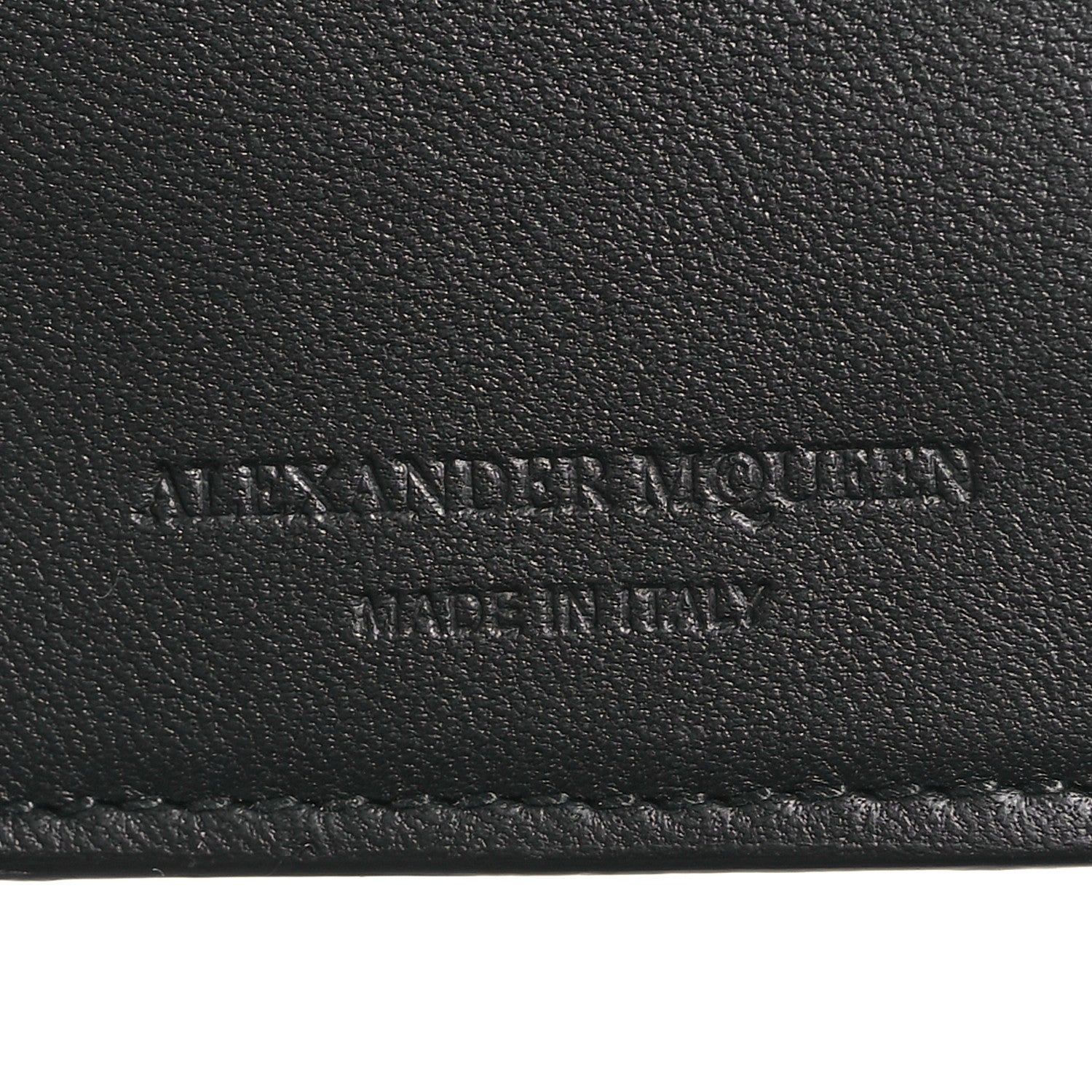 Alexander McQueen Metallic Calfskin Skull Continental Wallet Gunmetal 6 of 7
