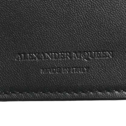 Alexander McQueen Metallic Calfskin Skull Continental Wallet Gunmetal 6 of 7