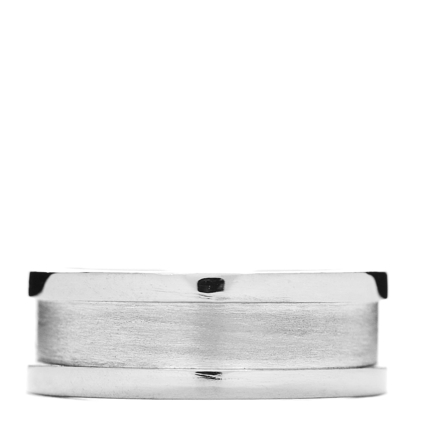 18K White Gold 6.5mm C De Cartier Ring 49 5