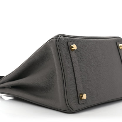 Hermes Togo Birkin 25 Etain 7 of 9