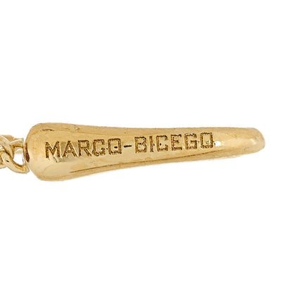 Marco Bicego 18K Yellow Gold Garnet Amethyst Africa Drop Earrings 4 of 5