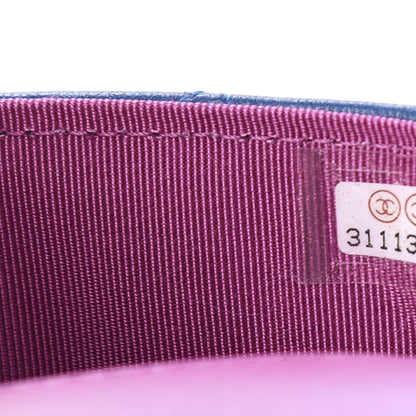 Chanel Lambskin Quilted Glasses Case With Chain Blue Purple 8 of 12