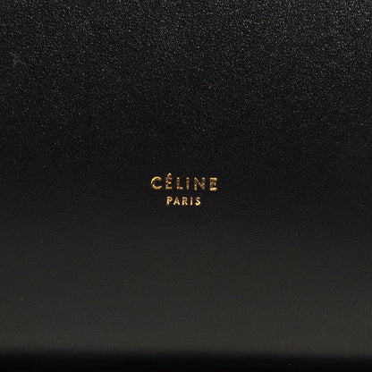Celine Smooth Calfskin Large Bi-Color Tie Knot Tote Black Navy 9 of 9
