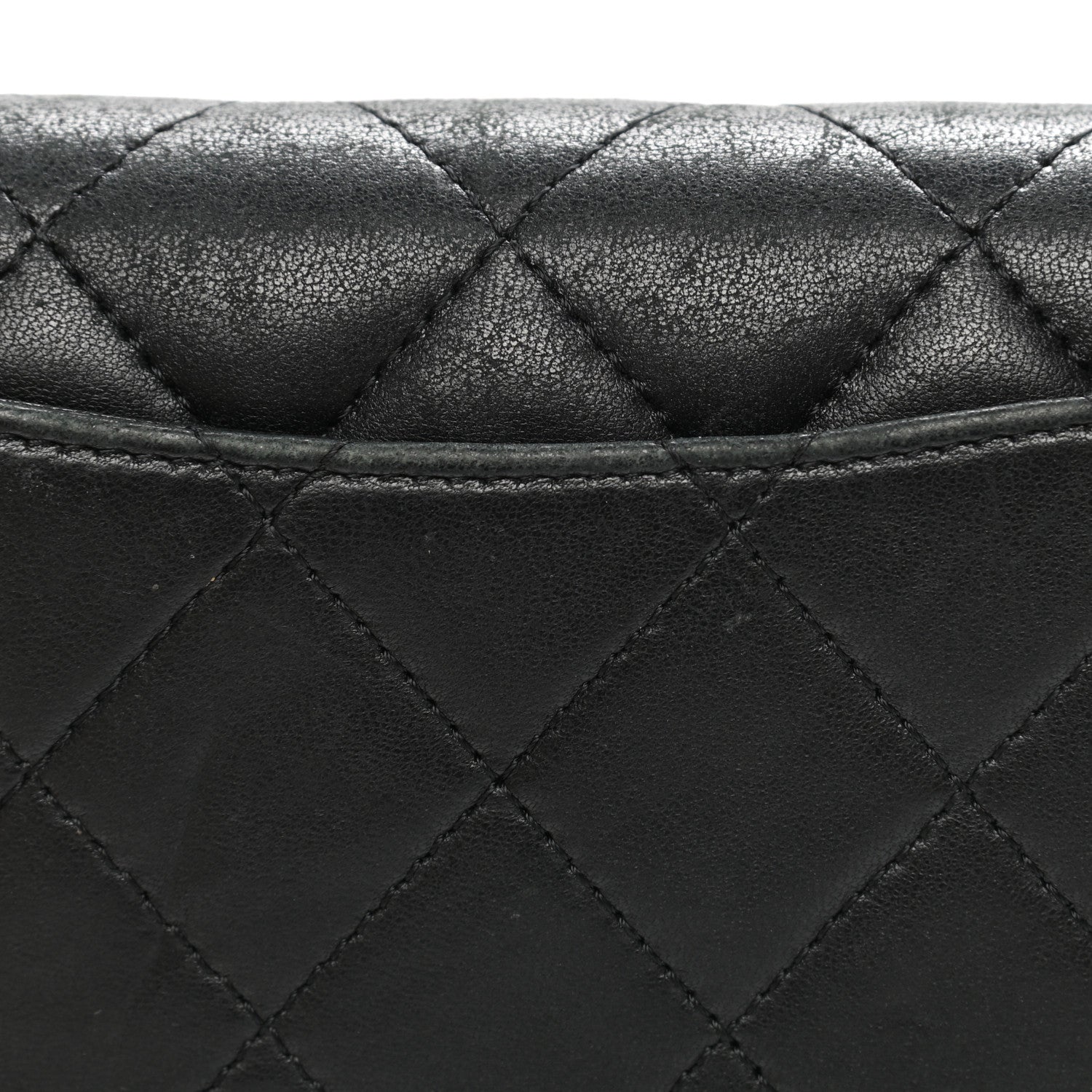 Chanel Lambskin Quilted Large Flap Wallet Black 14 of 16