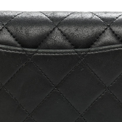 Chanel Lambskin Quilted Large Flap Wallet Black 14 of 16
