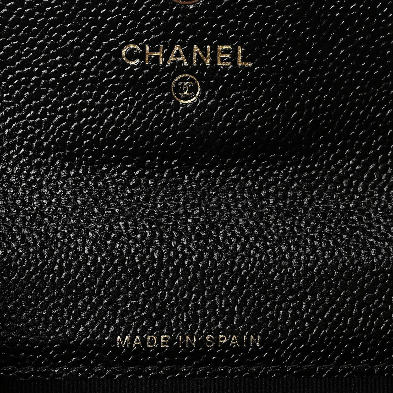 Chanel Caviar Quilted Chain CC Flap Card Holder Black 6 of 8