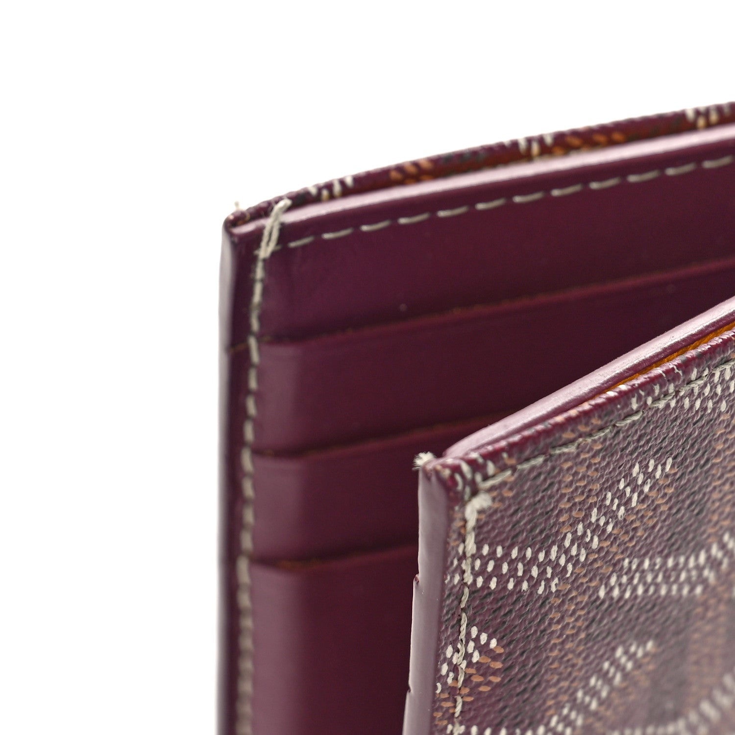 Goyard Goyardine Saint Pierre Card Holder Bordeaux 10 of 10