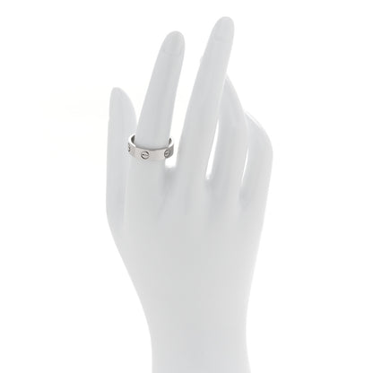 Cartier 18K White Gold 5.5mm LOVE Ring 58 8.5 2 of 5