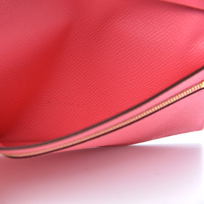 Hermes Epsom Bearn Gusset Wallet Rose Azalee 7 of 8