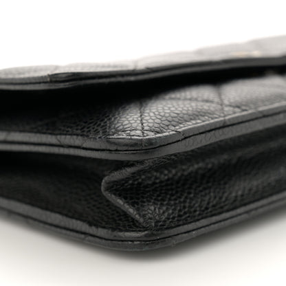 Chanel Caviar Quilted Wallet on Chain WOC Black 9 of 13