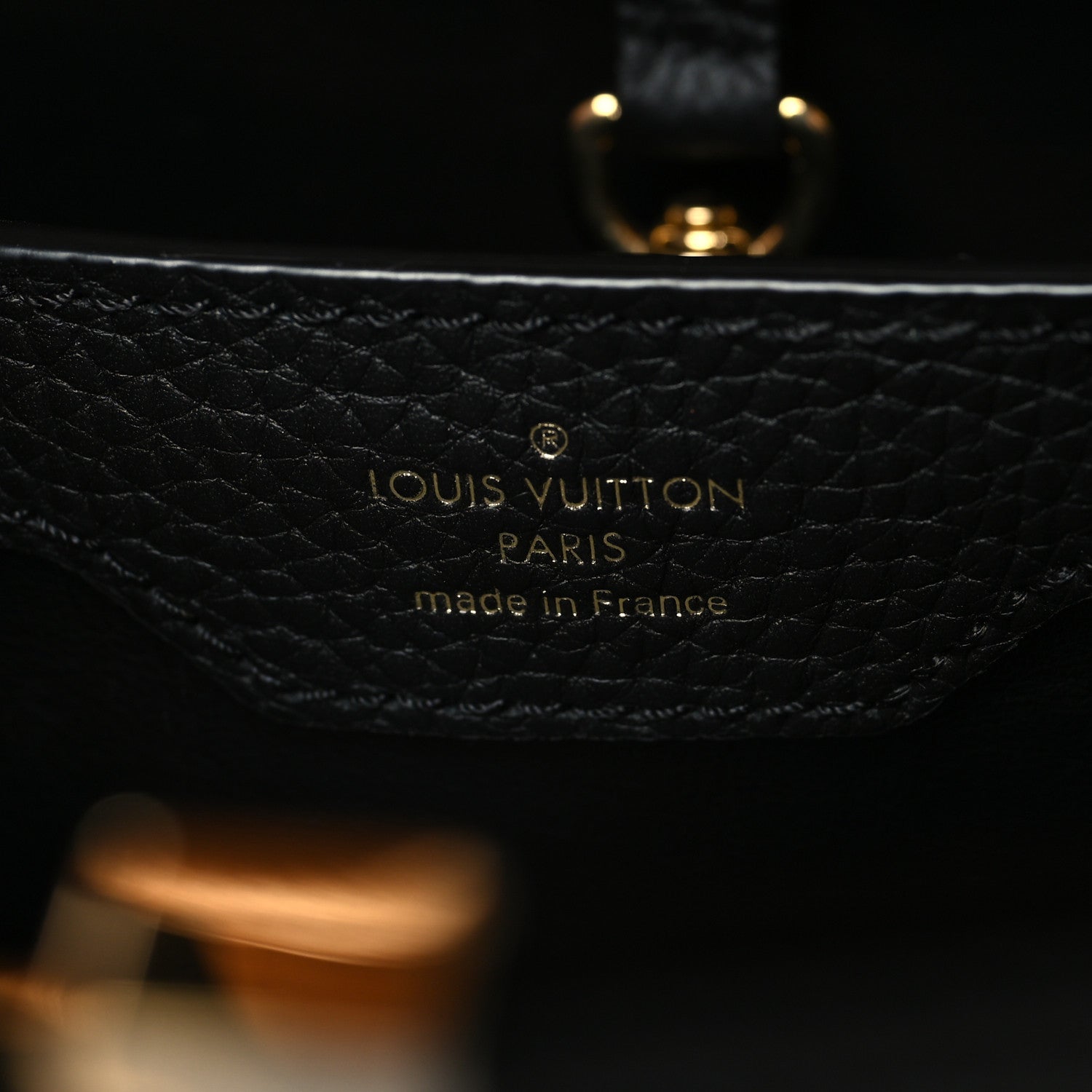 Louis Vuitton Taurillon Capucines PM Black Arizona 6 of 9