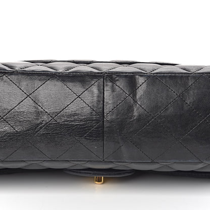 Chanel Lambskin Quilted Jumbo Single Flap Black 20 of 24