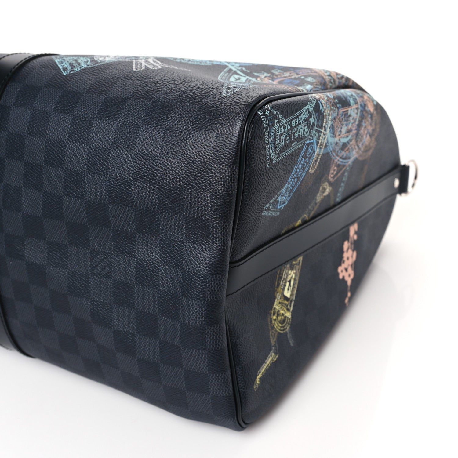 Louis Vuitton Damier Graphite Stamps Keepall Bandouliere 50 7 of 8