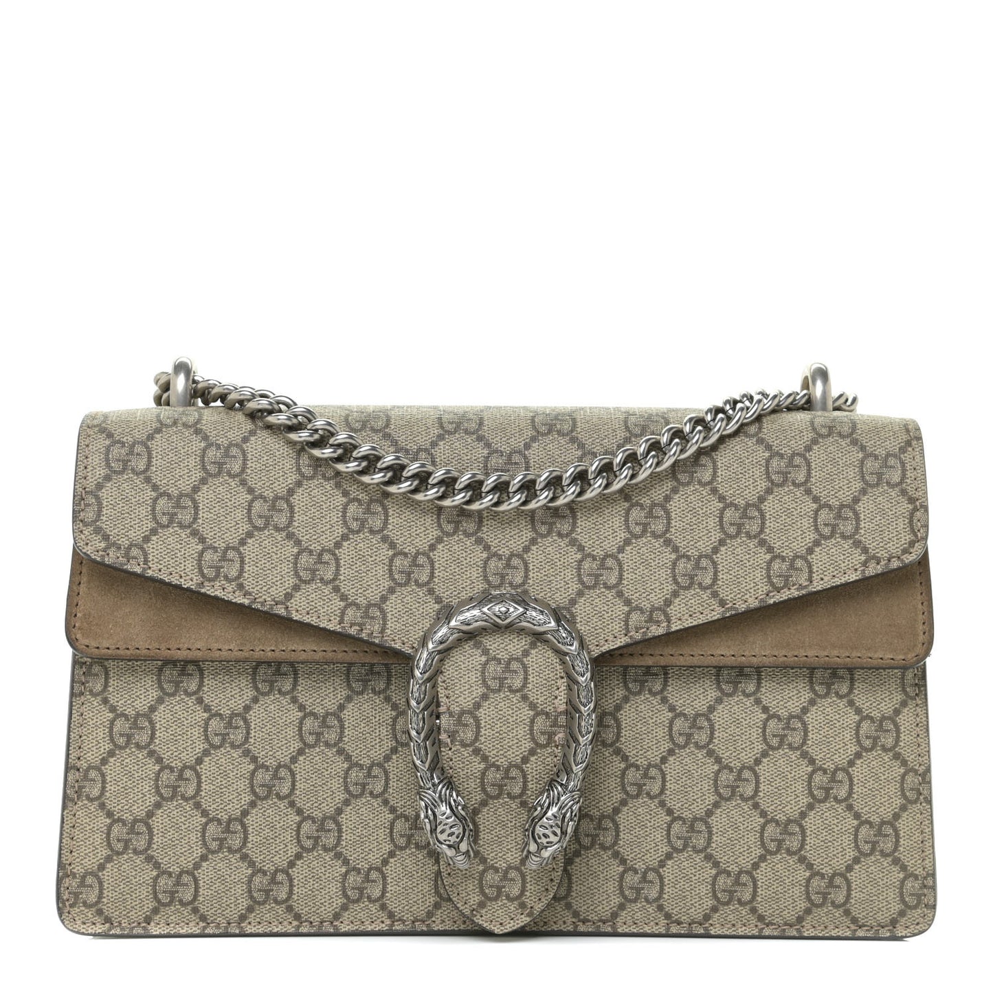 GG Supreme Monogram Small Dionysus Shoulder Bag Taupe