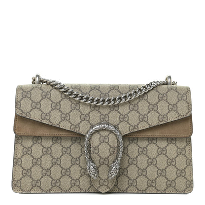 Gucci GG Supreme Monogram Small Dionysus Shoulder Bag Taupe 1 of 11