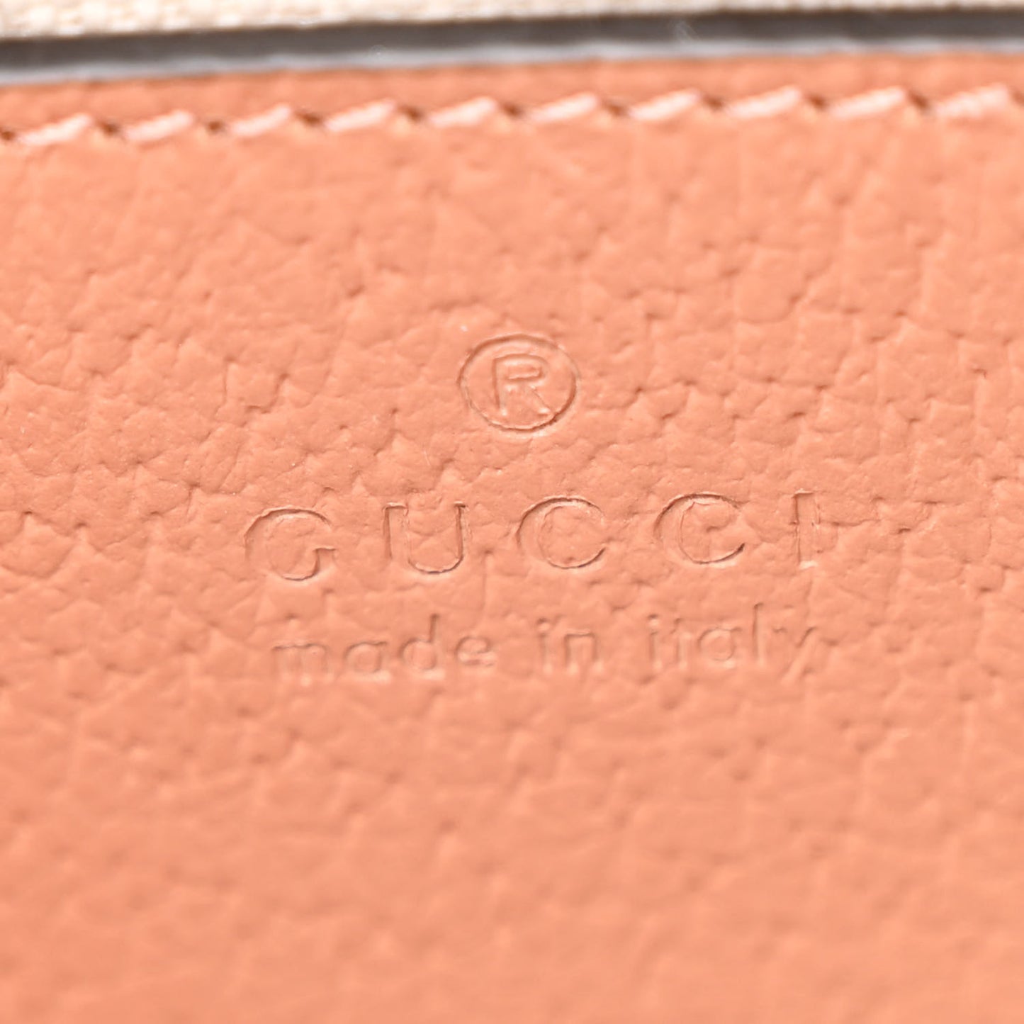 Monogram Textured Dollar Calfskin Mini Ophidia Shoulder Bag Cloche Rose Pink