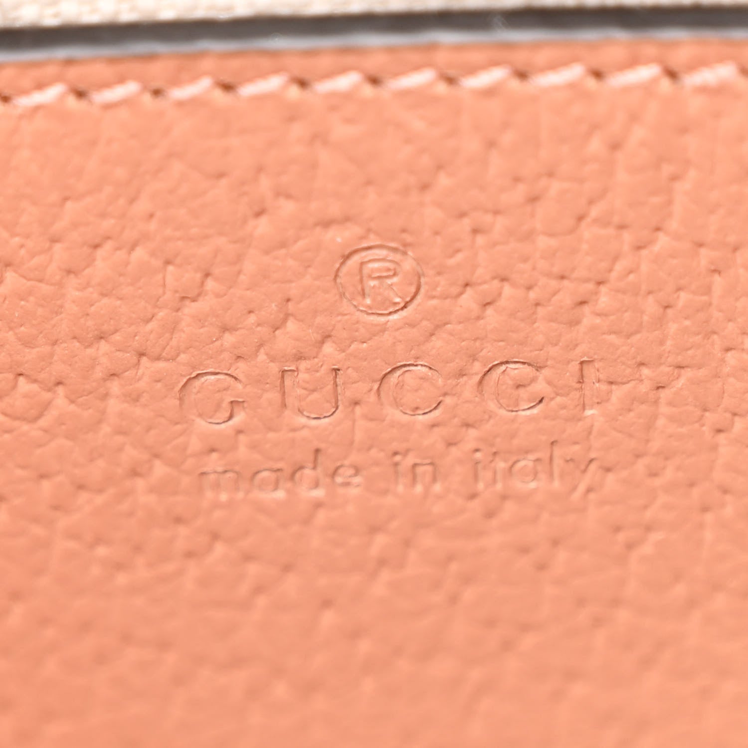Gucci Monogram Textured Dollar Calfskin Mini Ophidia Shoulder Bag Cloche Rose Pink 6 of 11