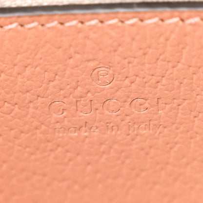 Gucci Monogram Textured Dollar Calfskin Mini Ophidia Shoulder Bag Cloche Rose Pink 6 of 11