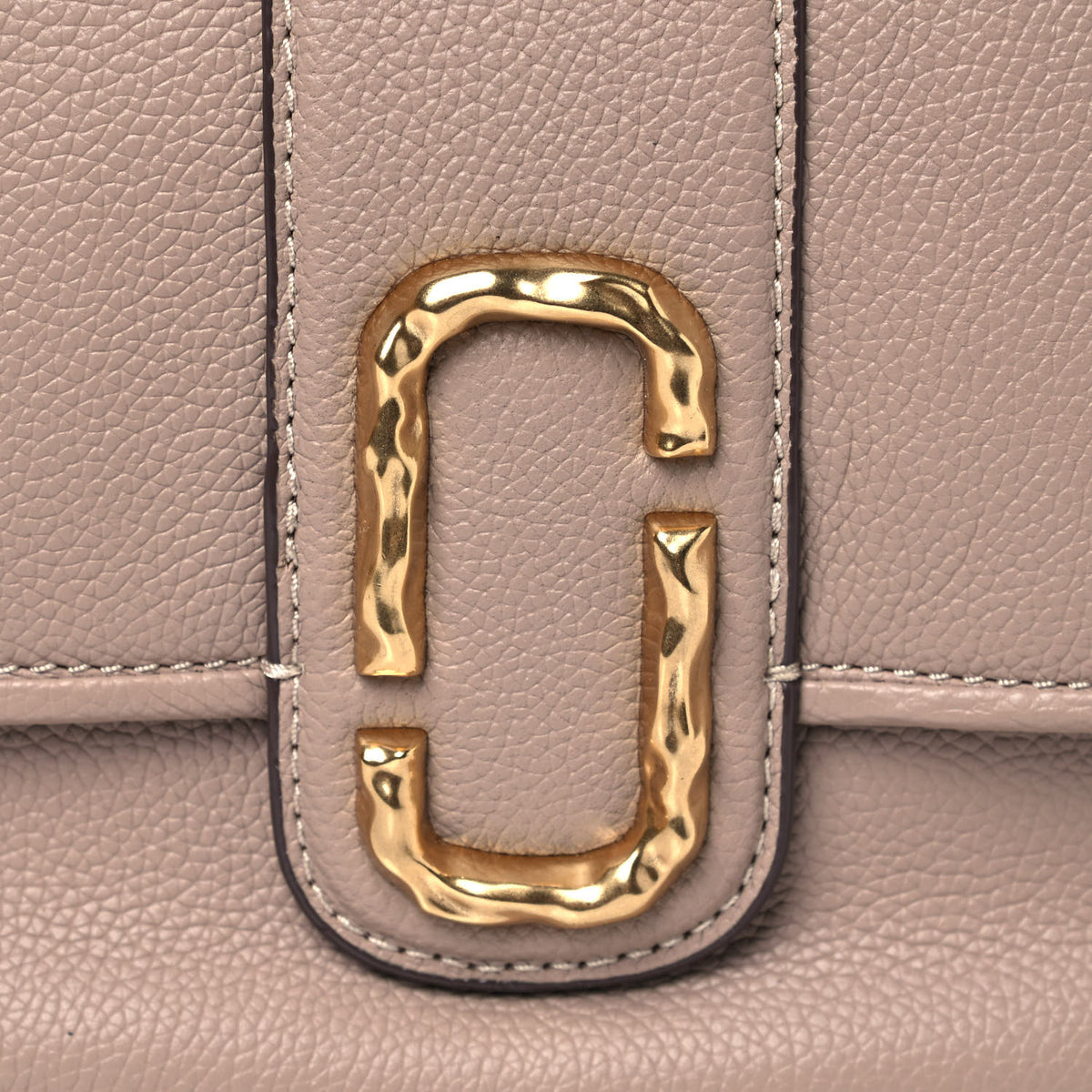 Marc Jacobs Calfskin Interlock Courier Messenger Taupe 8 of 13