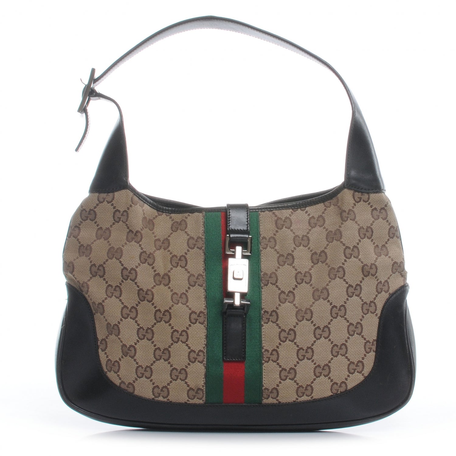 Gucci Monogram Web Jackie O Hobo 1 of 7