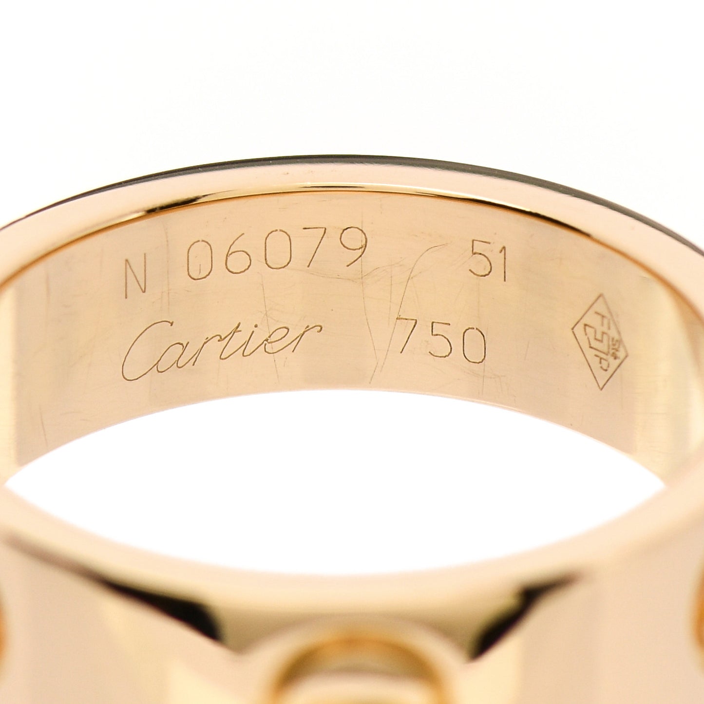 18K Yellow Gold 5.5mm LOVE Ring 51 5.75