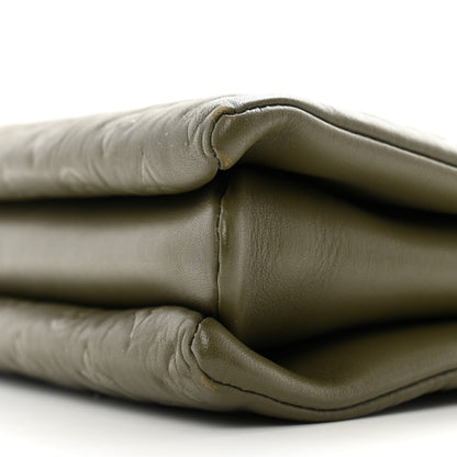 Louis Vuitton Lambskin Embossed Monogram Coussin MM Khaki 9 of 13