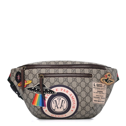 Gucci GG Supreme Monogram Courrier Belt Bag Beige New Acero 1 of 4