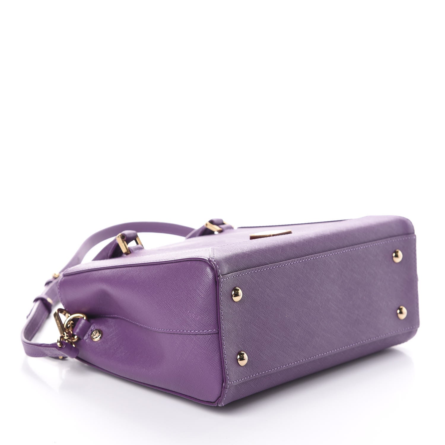 MCM Saffiano Nuovo Tote Purple 4 of 9