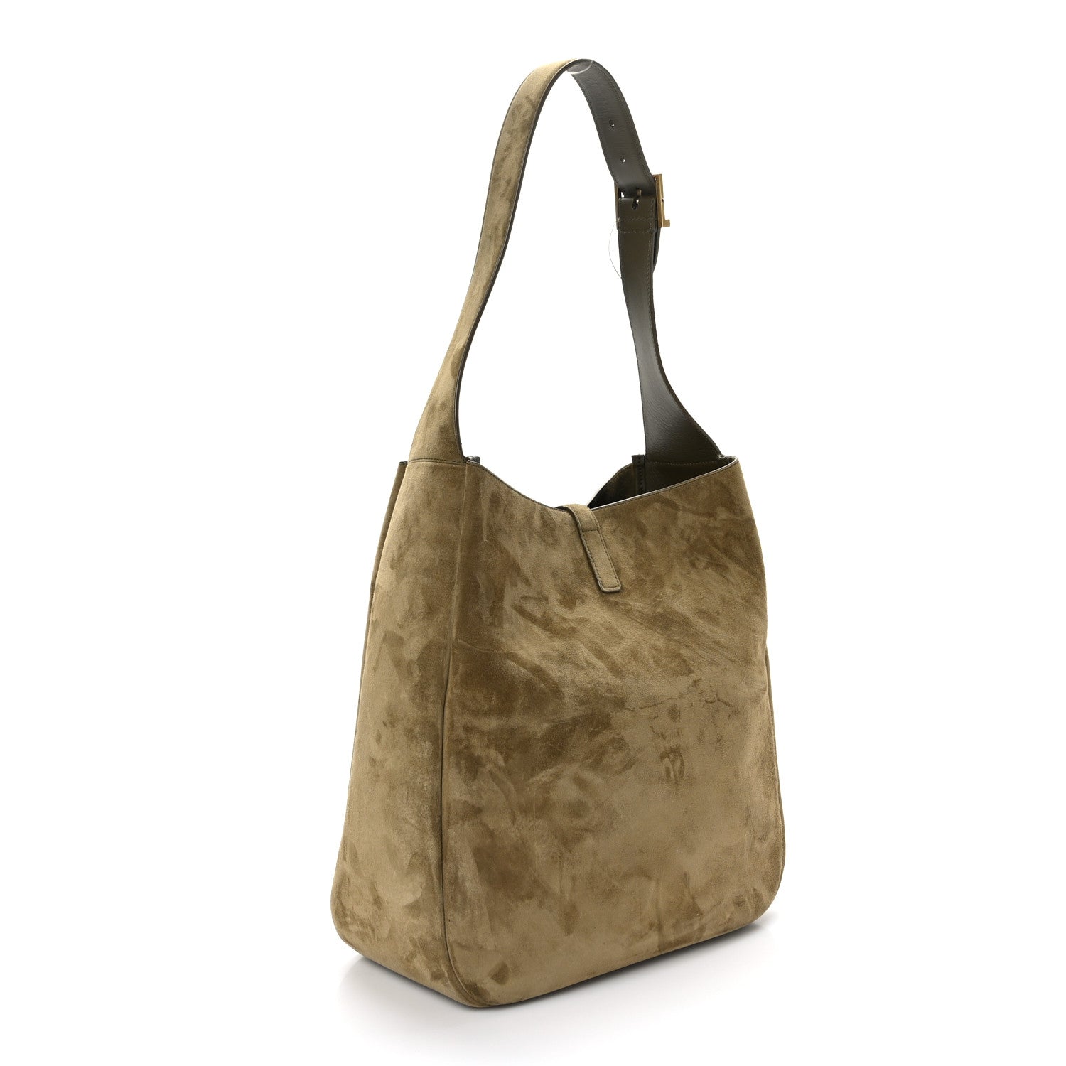Saint Laurent Suede Large Le 5 A 7 Soft Hobo New Barley 3 of 8