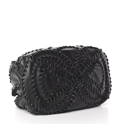 Bottega Veneta Nappa Karung Intrecciato San Marco Tote Black 4 of 9
