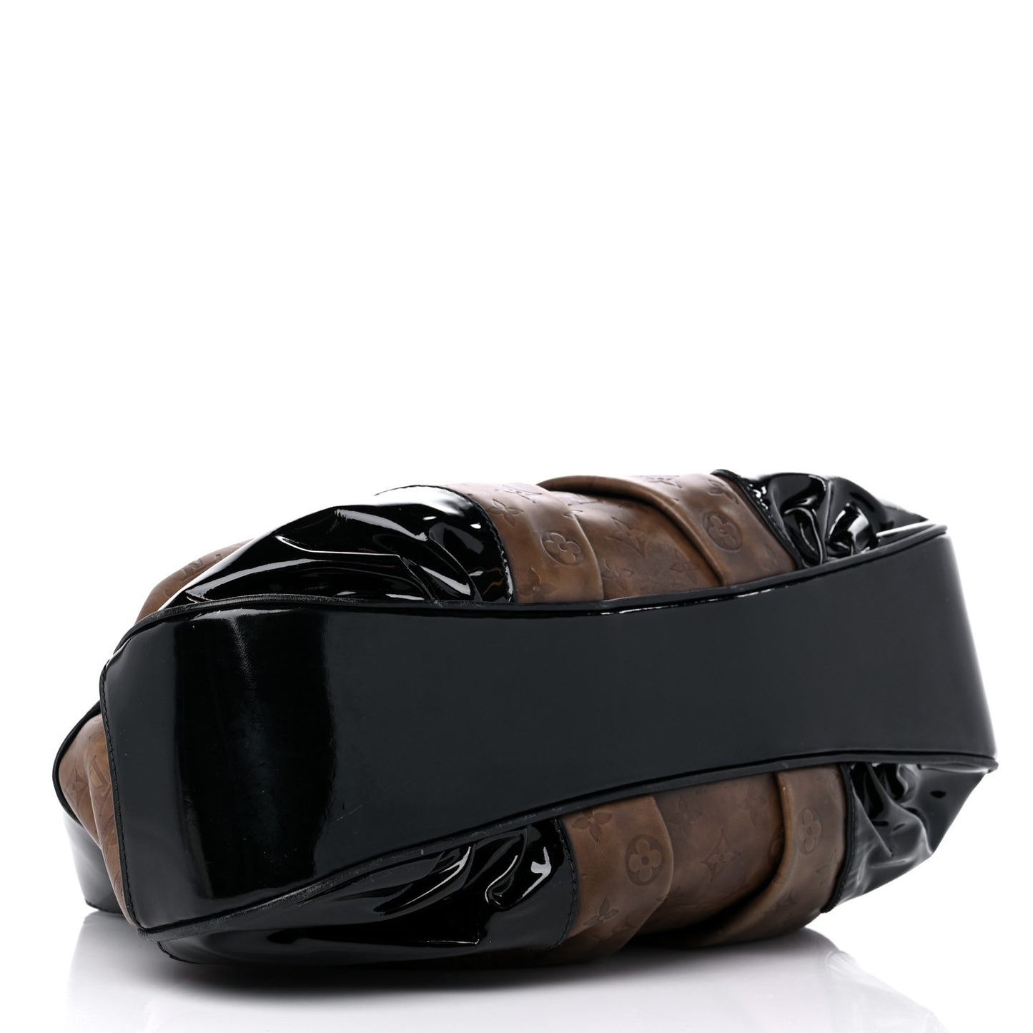 Monogram Embossed Polly Hobo Taupe