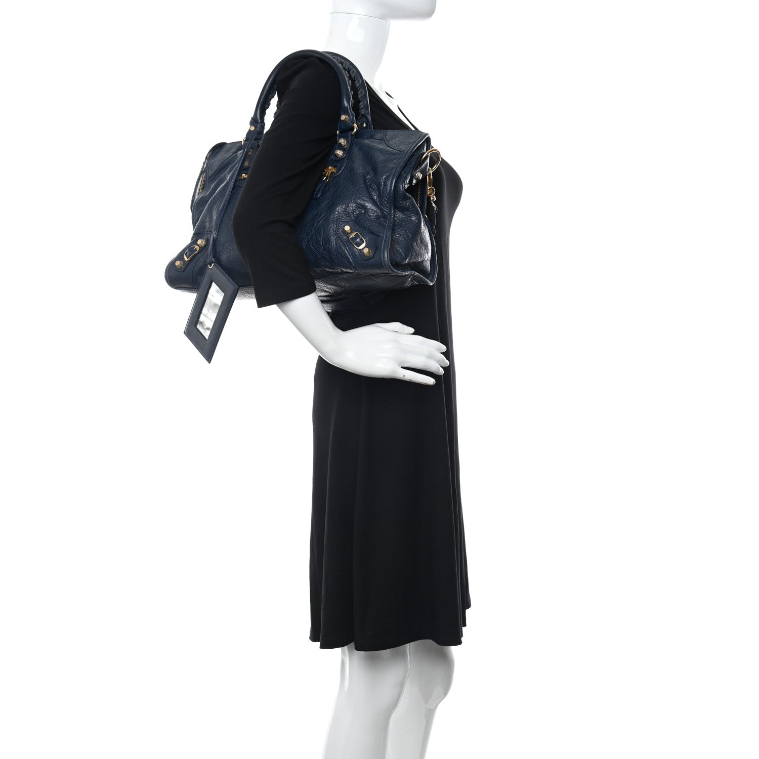 Balenciaga Agneau Giant 12 Gold Hardware City Bleu Obscur 2 of 10