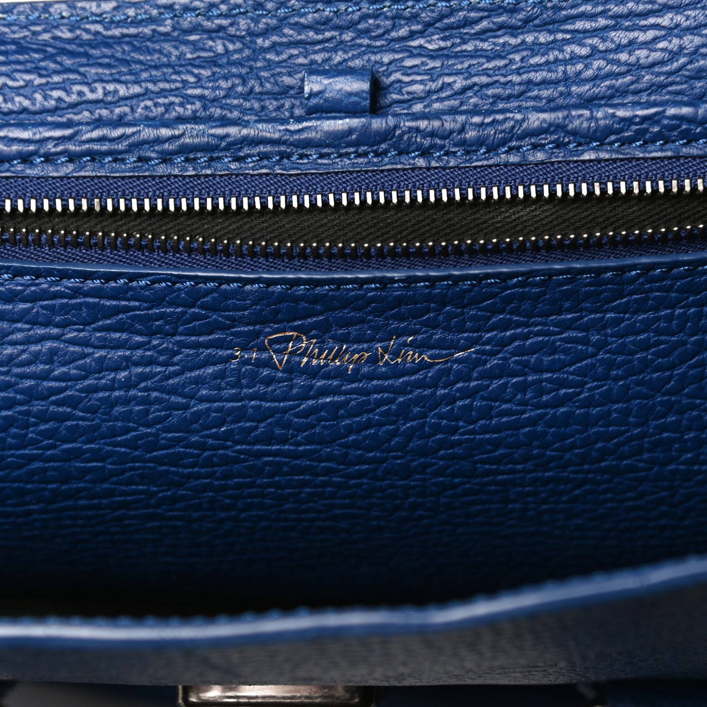 Textured Calfskin Medium Pashli Satchel Cobalt