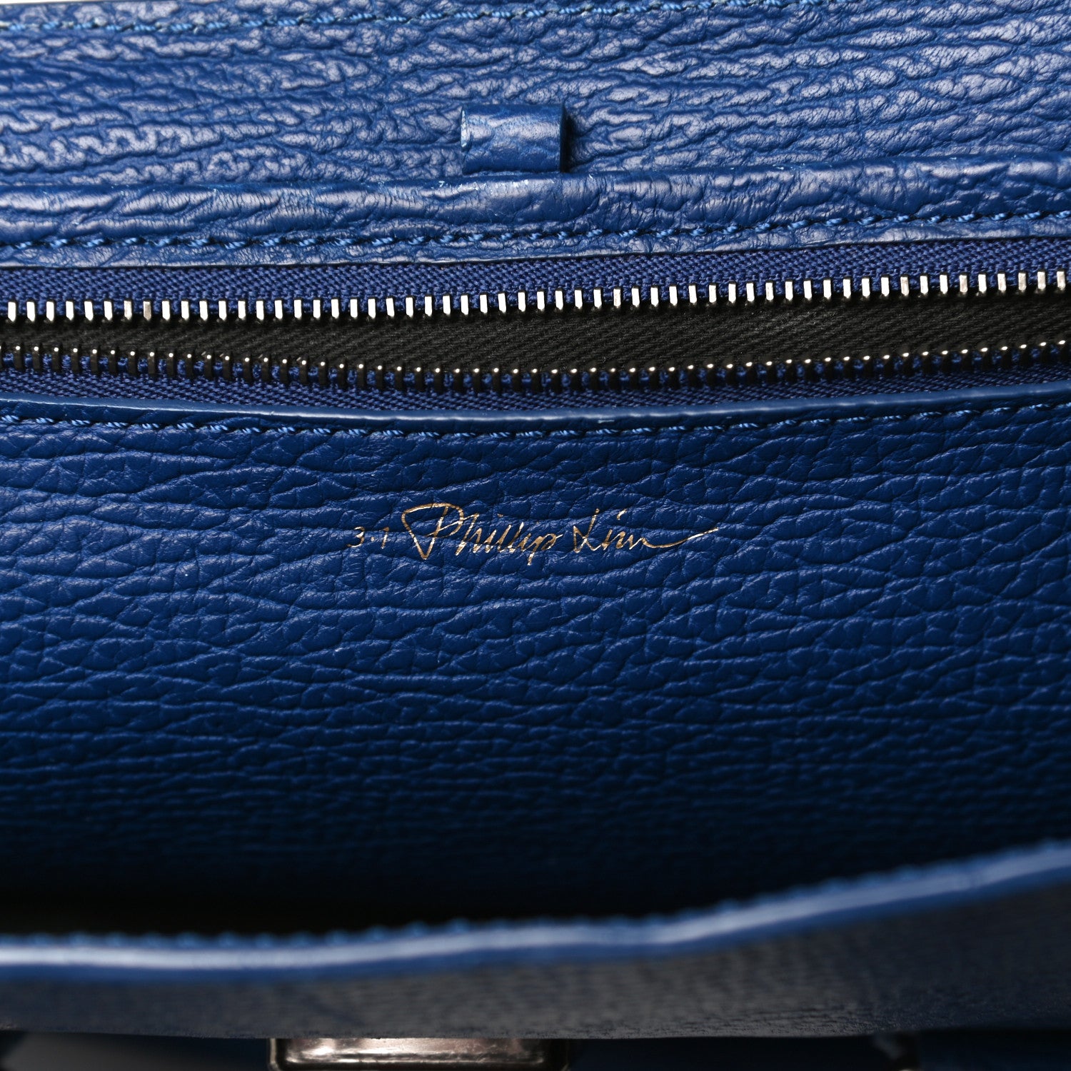 3.1 Phillip Lim Textured Calfskin Medium Pashli Satchel Cobalt 6 of 22
