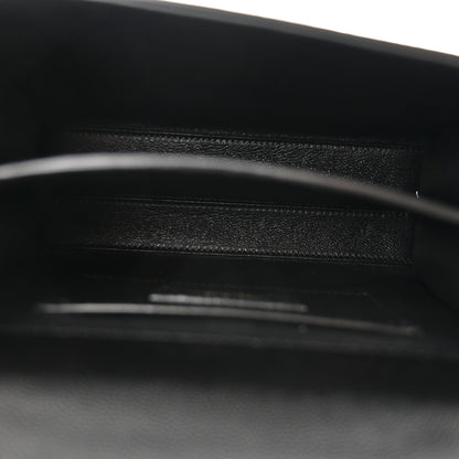 Saint Laurent Grain de Poudre Mini Classic Monogram Cassandra Top Handle Black 5 of 9