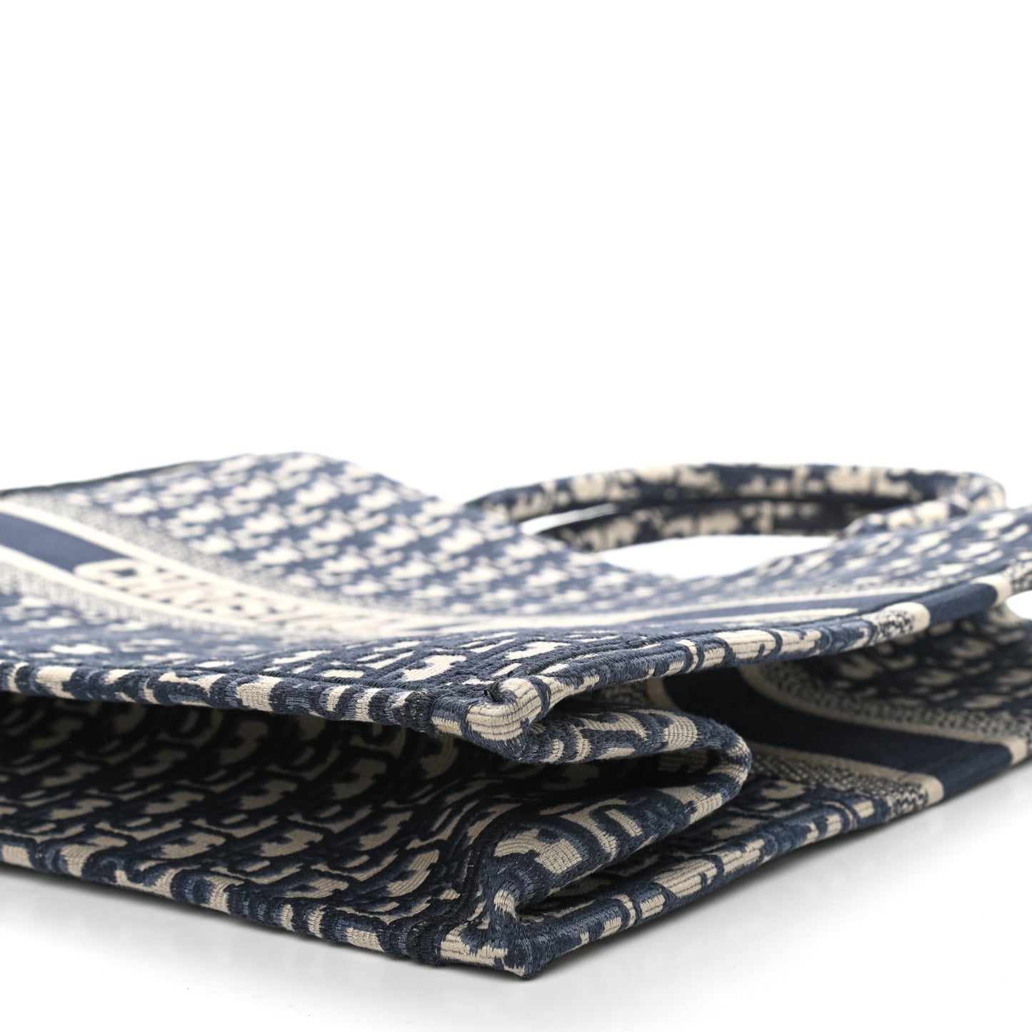 Oblique Book Tote Blue Multicolor