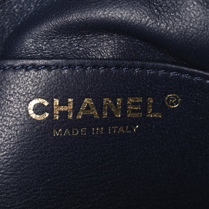 Chanel Aged Calfskin Quilted Mini Reissue Camera Case Navy 6 of 10
