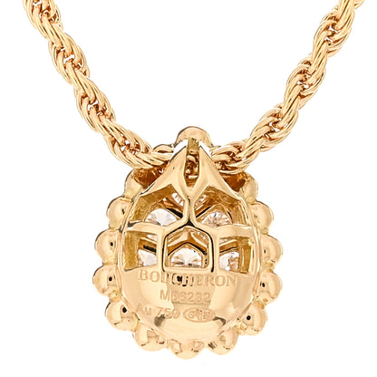 Boucheron 18K Yellow Gold Diamond XS Serpent Boheme Necklace 4 of 5