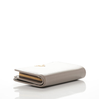 Prada Saffiano Metal Compact Wallet Argilla 4 of 7