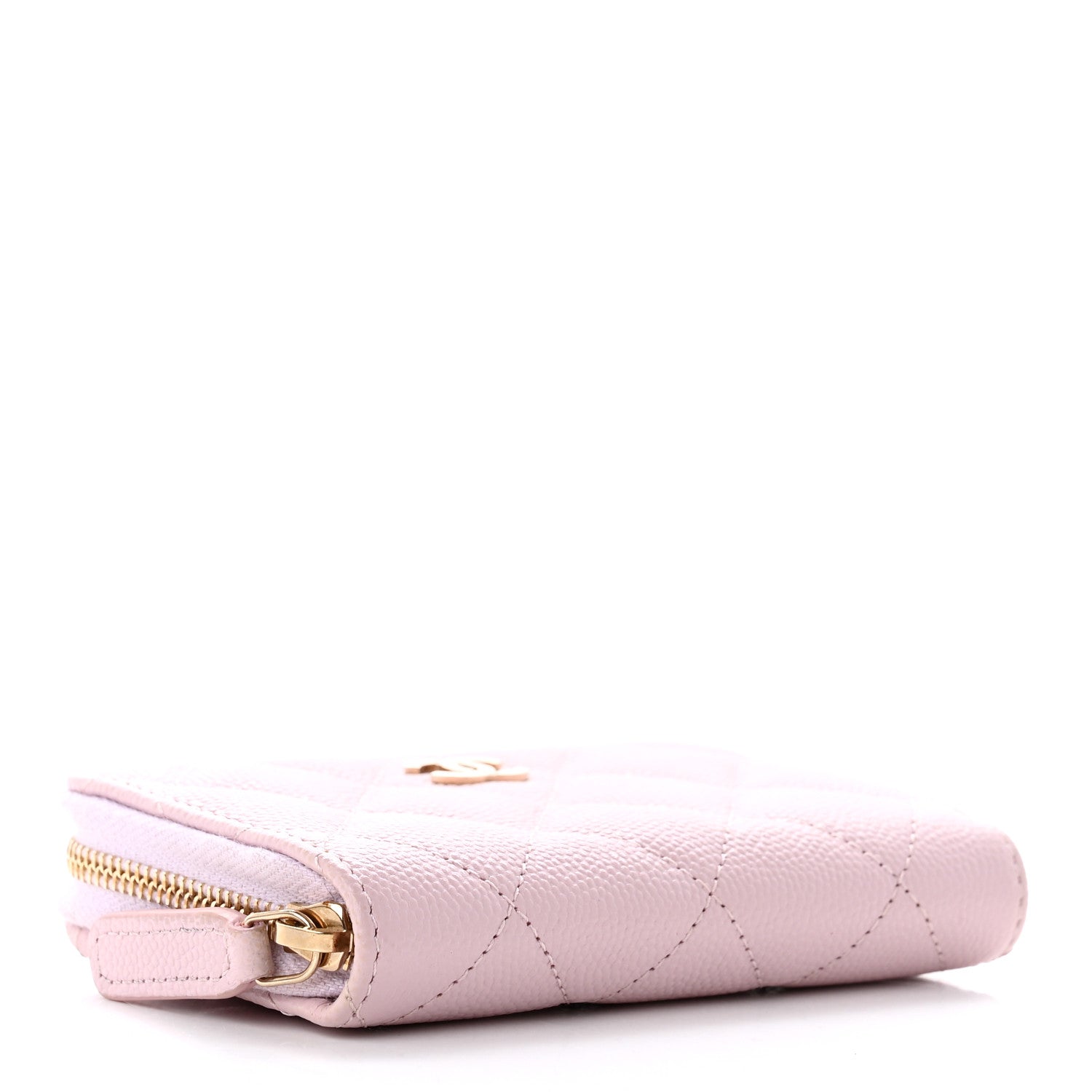 Chanel Caviar Quilted Zip Coin Purse Light Pink 5 of 9