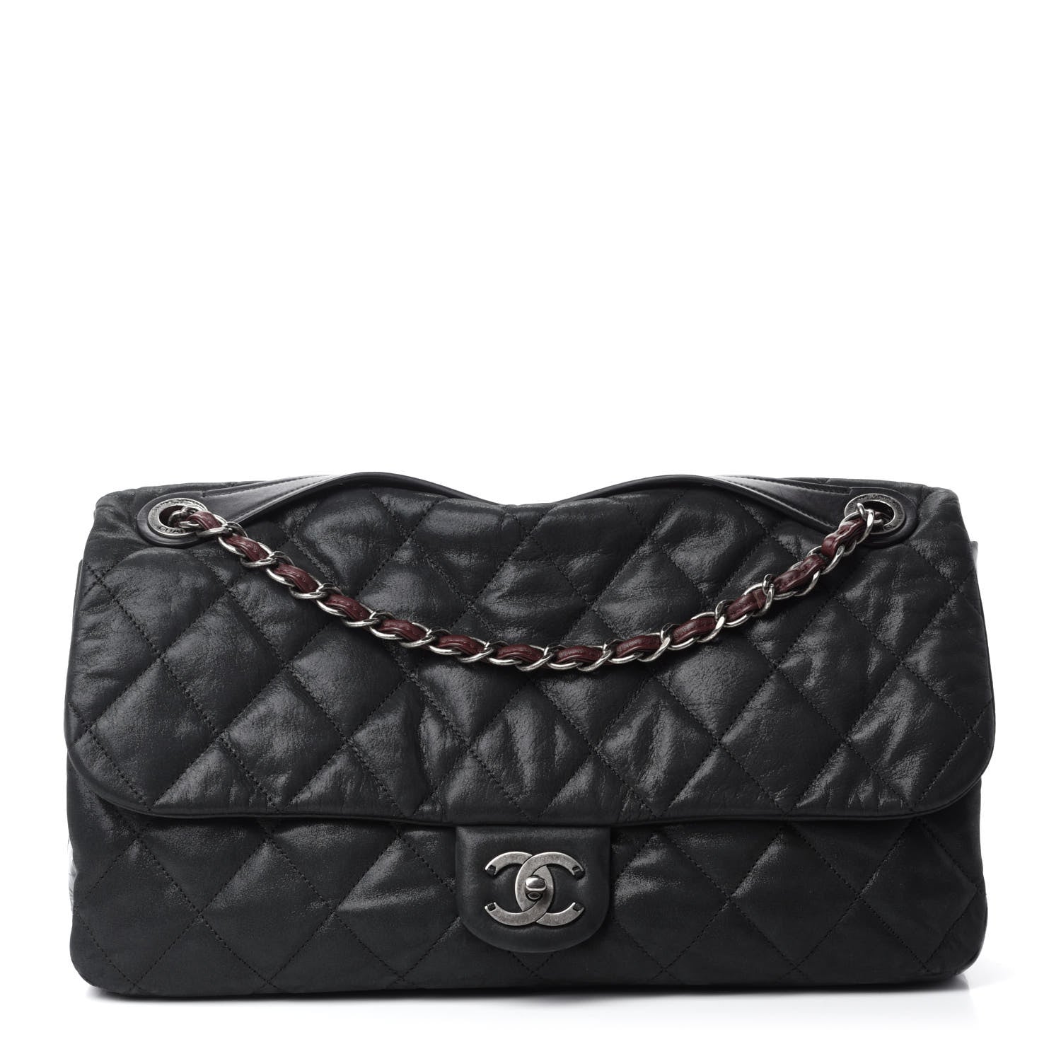 Chanel Iridescent Calfskin Jumbo In The Mix Flap Black 1 of 12