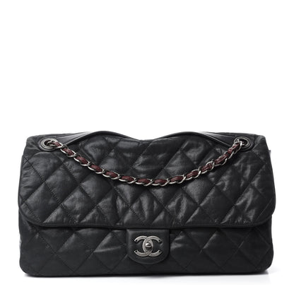 Chanel Iridescent Calfskin Jumbo In The Mix Flap Black 1 of 12