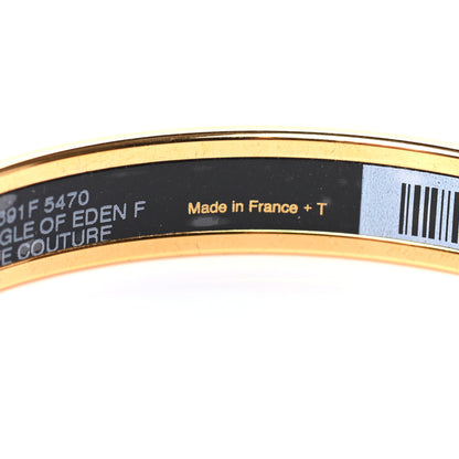 Hermes Enamel Printed Narrow Jungle Of Eden Bracelet 70 Rose Couture 5 of 6